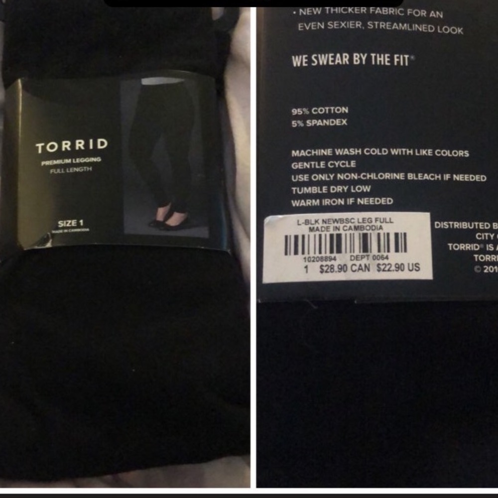 Torrid leggings size 1